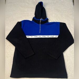 Vintage 90s JC Penny USA Olympics Fleece 1/4 Zip Pullover Sweatshirt Mens XL Vtg